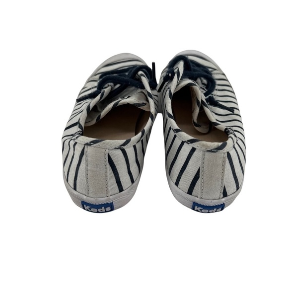 Keds Blue White Striped Kickstart Cap Toe Sneakers Size 1 Kid’s - Picture 7 of 8